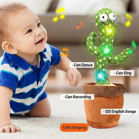 Dancing Talking Cactus Toy with USB Charge